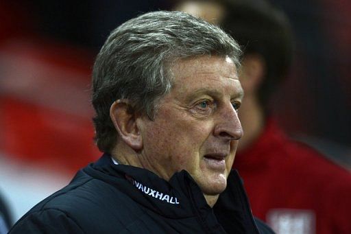 England&#039;s manager Roy Hodgson is pictured at Wembley Stadium in north London on February 6, 2013