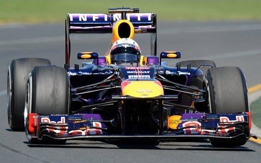 Red Bull&#039;s Sebastian Vettel, pictured during a practice session at the F1 Australian GP, in Melbourne, on March 15, 2013