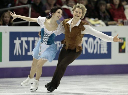 Meryl Davis and Charlie White of the US skate in the 2013 World Figure Skating Championships March 14, 2013