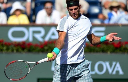 Del Potro ends Djokovic winning streak