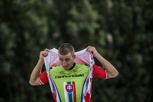 Slovak cyclist Peter Sagan is shown on the Tour of Oman, February 12, 2013