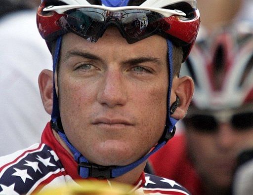 Tyler Hamilton before the start of the men&#039;s road race at the Athens Olympic Games on August 14, 2004