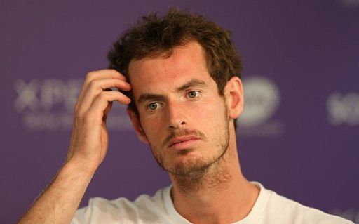 Andy Murray speaks to the press on March 21, 2013 in Key Biscayne