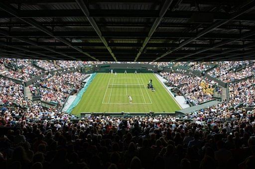 A view of Court One at the All England Tennis Club in Wimbledon, southwest London, on June 26, 2012