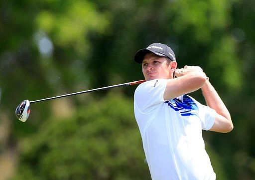 Justin Rose of England plays a shot at the Arnold Palmer Invitational on March 22, 2013 in Orlando, Florida