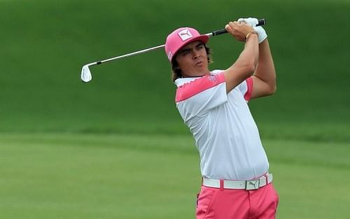 Rickie Fowler of the United States plays his second shot on the 1st hole, March 23, 2013 in Orlando, Florida