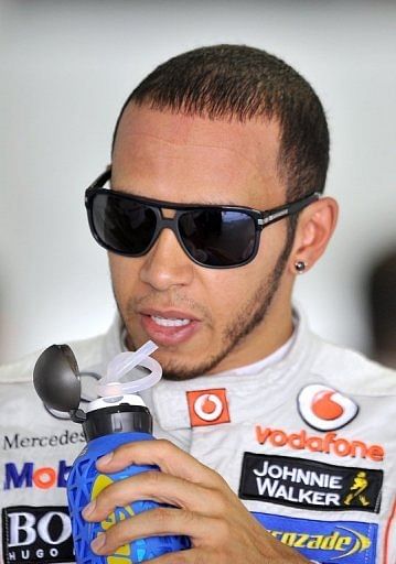 McLaren-Mercedes driver Lewis Hamilton of Britain at the Suzuka circuit in Japan on October 6, 2012