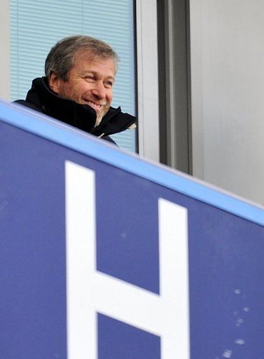 Chelsea&#039;s owner Roman Abramovich is pictured at an FA Cup fmatch in London on February 17, 2013