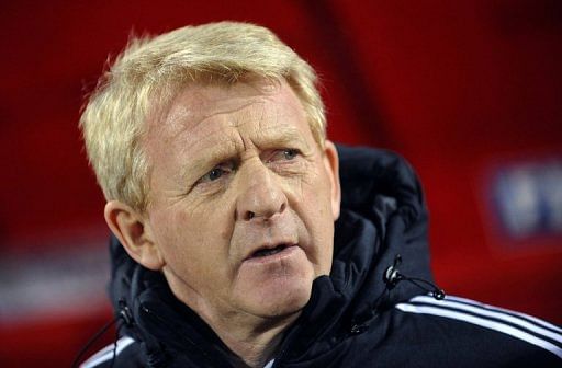 Scotland head coach Gordon Strachan during the World Cup qualifier at Serbia on March 26, 2013