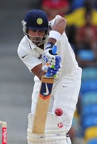 Indian batsman Murali Vijay plays a shot