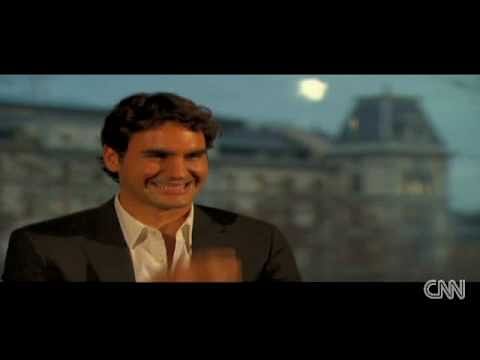 Video: Roger Federer just can't stop laughing during interview!