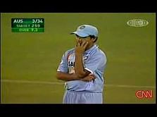 Video: Andrew Symonds shoulders a streaker down during a match
