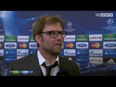 Video: Jurgen Klopp interview after Dortmund's 3-2 win over Malaga in Champions League