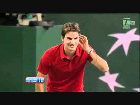 Video: Federer challenges Agassi to serve at 113 mph, Agassi serves at 114!