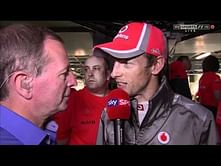 Video: Martin Brundle heckled by McLaren mechanics!