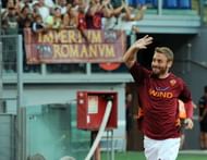 Daniele De Rossi of Roma before the pre-season friendly match between AS Roma and Aris Thessaloniki FC at Olimpico Stadium on August 19, 2012 in Rome, Italy. (Photo by Giuseppe Bellini/Getty Images)