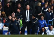 Chelsea interim manager Rafael Benitez gestures during the FA Cup with Budweiser Sixth Round Replay match between Chelsea and Manchester United at Stamford Bridge on April 1, 2013 in London, England. (Photo by Paul Gilham/Getty Images)