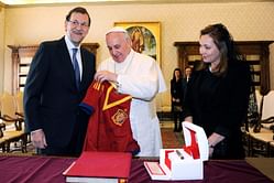 Video: Football stars react to meeting Pope