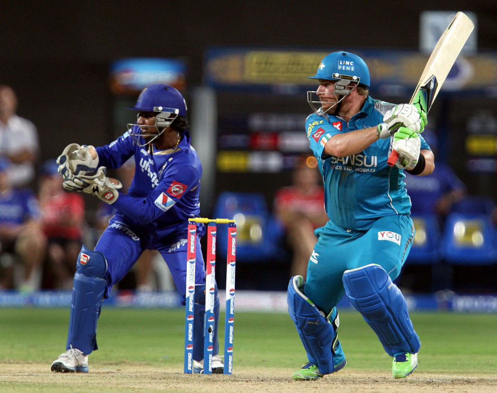 Aaron Finch in action during IPL 2013