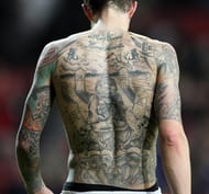#4 football team of tattooed players