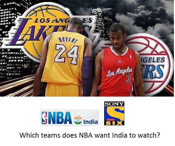 Which teams does the NBA want India to watch?