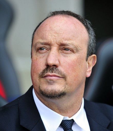 Chelsea interim manager Rafael Benitez is pictured at a Premier League match in Southampton on March 30, 2013