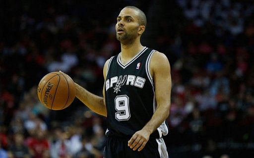 San Antonio Spurs&#039; Tony Parker is pictured during an NBA game at Toyota Center in Texas on March 24, 2013