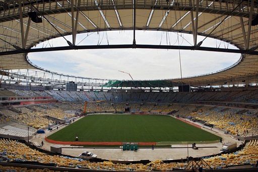 The Maracana football stadium in Rio de Janeiro on April 2, 2013
