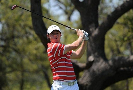 Rory McIlroy of Northern Ireland hits his tee shot on the 6th hole in San Antonio, Texas on April 6, 2013