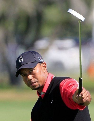 Tiger Woods during the final round of the Arnold Palmer Invitational on March 25, 2013 at Bay Hill