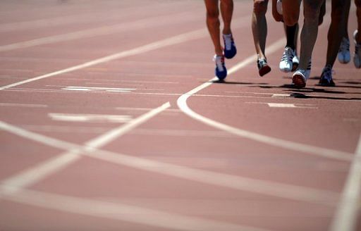 Athletes compete in Carson, California on May 18, 2008