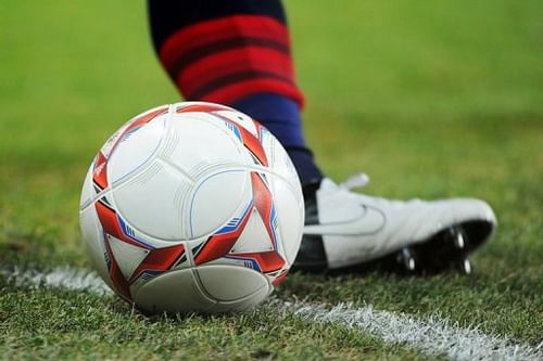 Photo illustration shows a football player during a match