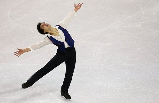 Patrick Chan skates during the 2013 ISU World Figure Skating Championships in London, Ontario, on March 15, 2013
