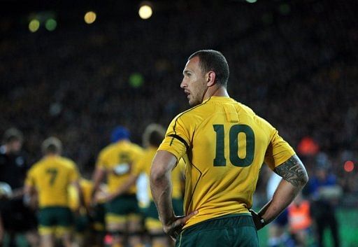 Australia&#039;s Quade Cooper pictured during the second Bledisloe Cup Test against New Zealand in Auckland, August 25, 2012