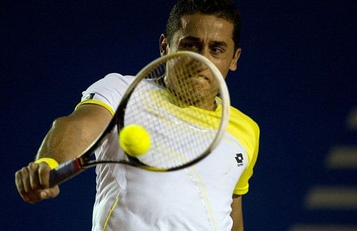 Top seed Nicolas Almagro, pictured at the Mexico ATP Open in March