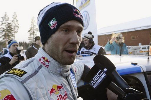 France&#039;s Sebastien Ogier is pictured in Hagfors, Sweden on February 10, 2013