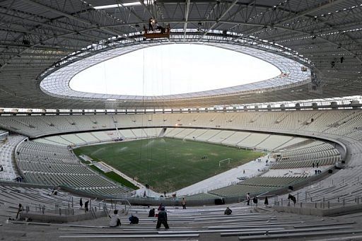 The Arena Castelao Stadium, in Fortaleza, Brazil&#039;s Ceara State, on December 10, 2012