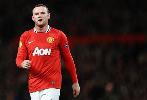 Manchester United&#039;s Wayne Rooney pictured during a game against Athletico Bilbao at Old Trafford on March 8, 2012
