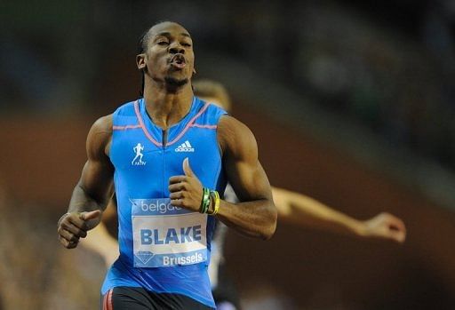 Yohan Blake is pictured at the Diamond League athletics meet in Brussels on September 7, 2012
