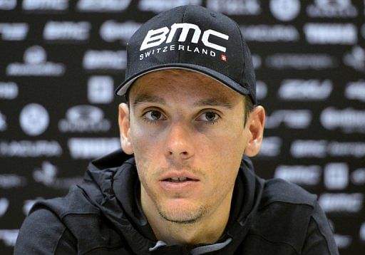 Philippe Gilbert during a press conference on April 19, 2013