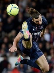 Paris Saint-Germain's Zlatan Ibrahimovic controls the ball on April 21, 2013 at the Parc des Princes