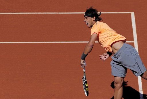 Rafael Nadal, pictured during last year&#039;s final of the Barcelona Open, on April 29, 2012