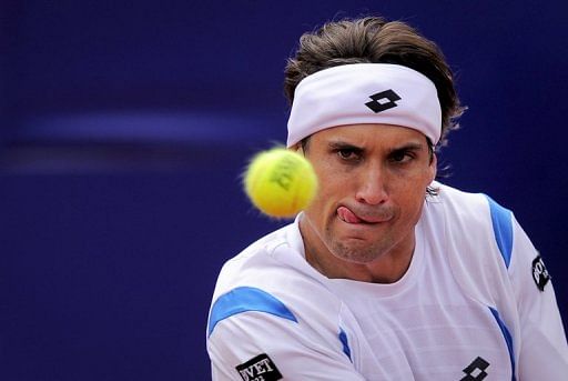 David Ferrer, pictured during last year&#039;s Barcelona Open, on April 28, 2012