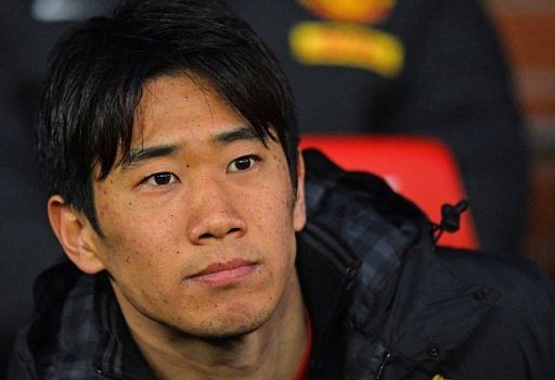 Manchester United&#039;s Shinji Kagawa pictured before a Premier League match at Old Trafford on April 8, 2013