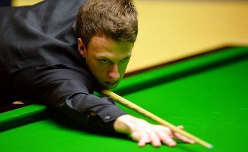 Judd Trump in the World Snooker Championship 2013 first round match against Dominic Dale in Sheffield on April 24, 2013