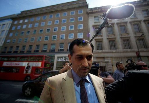 Mahmood Al Zarooni arrives for a disciplinary hearing at the British Horseracing Authority in London on April 25, 2013