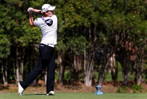 Caroline Masson of Germany hits a shot during the first round of the 2013 North Texas LGPA Shootout, on April 25, 2013