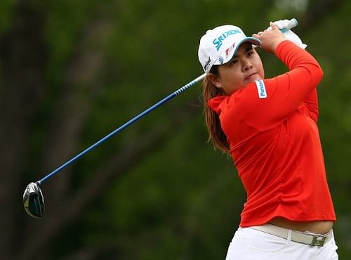 Park In-Bee of South Korea hits a shot during the third round of the North Texas LPGA Shootout on April 27, 2013