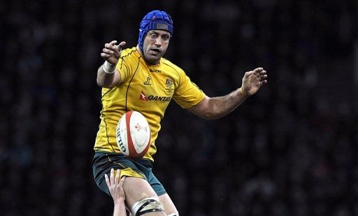 Australia&#039;s Nathan Sharpe is pictured during an international rugby union match in Cardiff, Wales on December 1, 2012