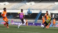 United Sikkim (in orange) have been relegated in their debut I-League campaign (Photo Credit: AIFF Media)